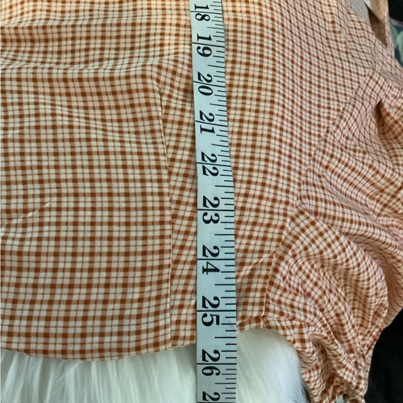 SOLD LAUREN Conrad peplum top Woman’s size XXL 
short sleeve neck Gingham che… - Picture 9 of 16